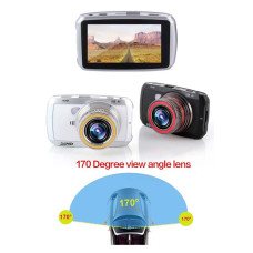 PANSIM 3.0-inch LCD Screen Big Lens Black Full HD 1080P Car Dash Camera with Cycling Recording